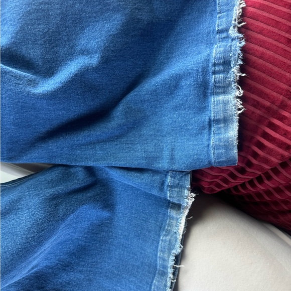 Paige Leenah Jeans Womens Size 31 Wide Leg Blue - Picture 4 of 14